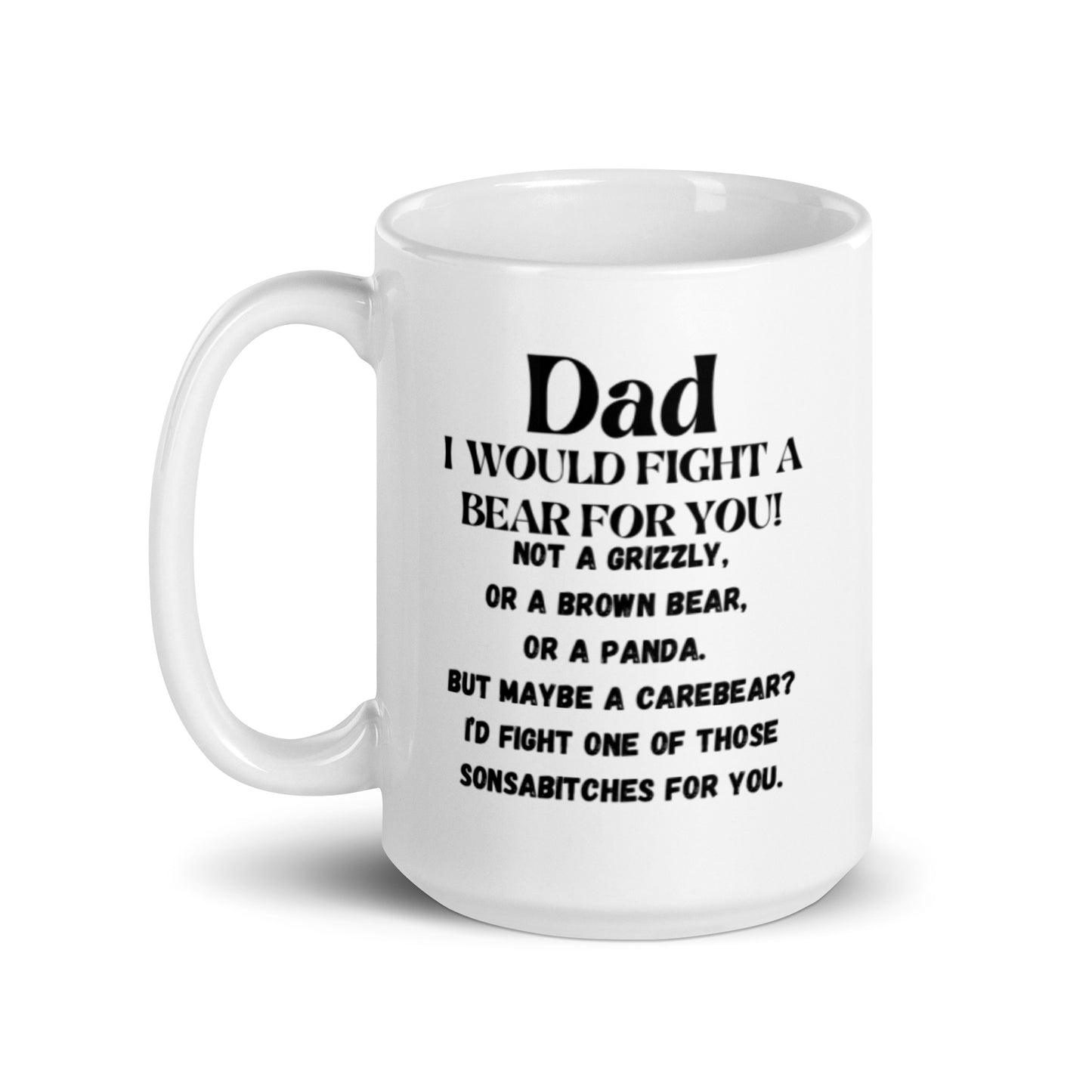 Dad White glossy mug