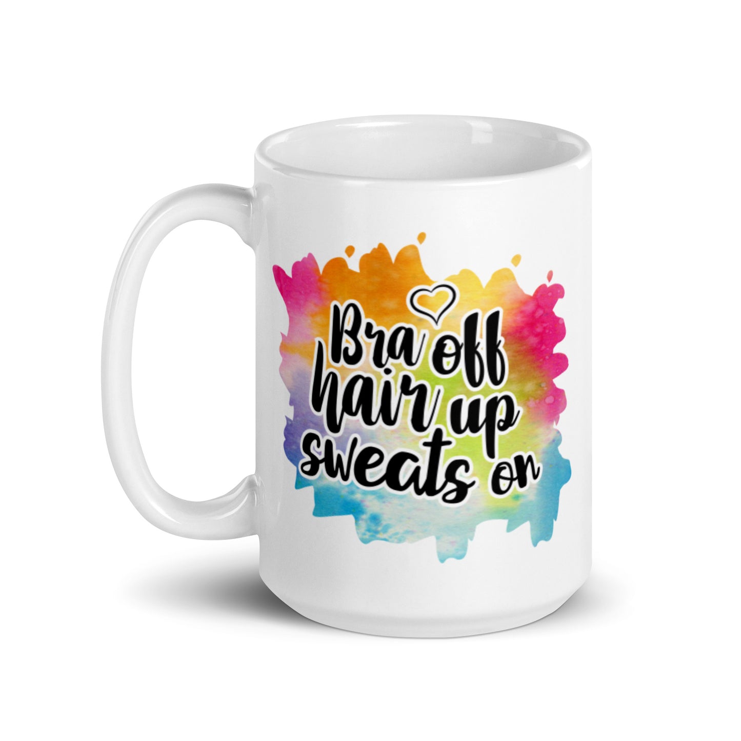 Bra Off White glossy mug