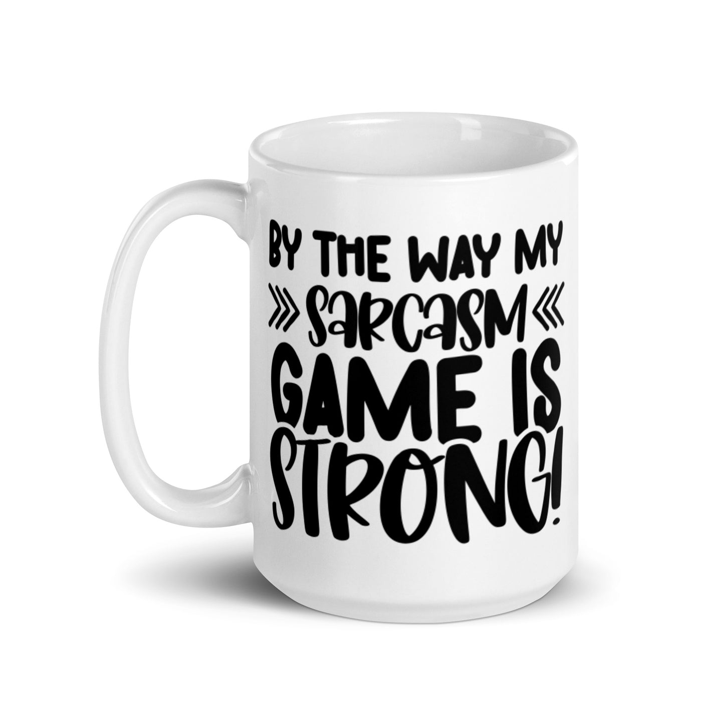 By The Way White glossy mug