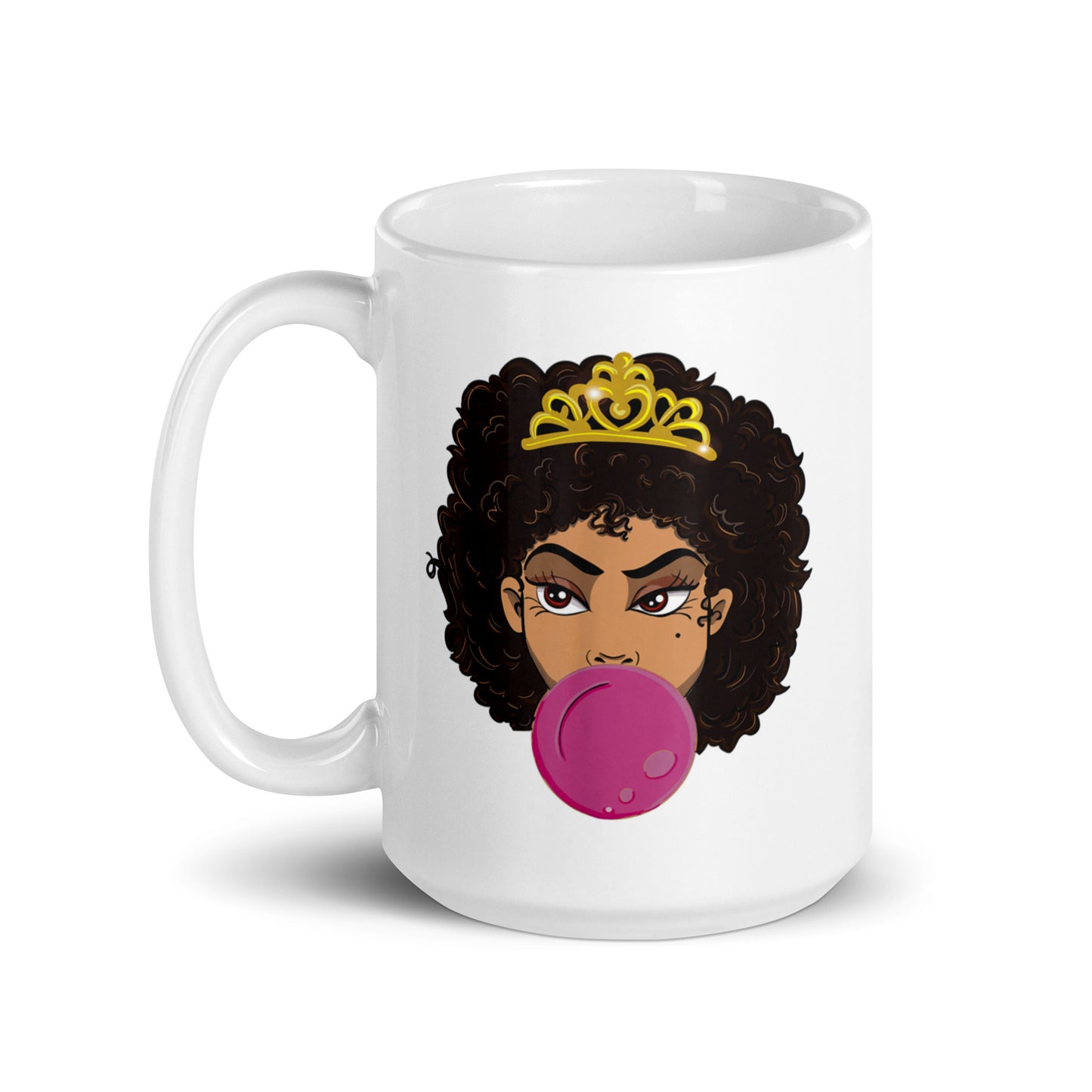 Bubblegum Princess White glossy mug