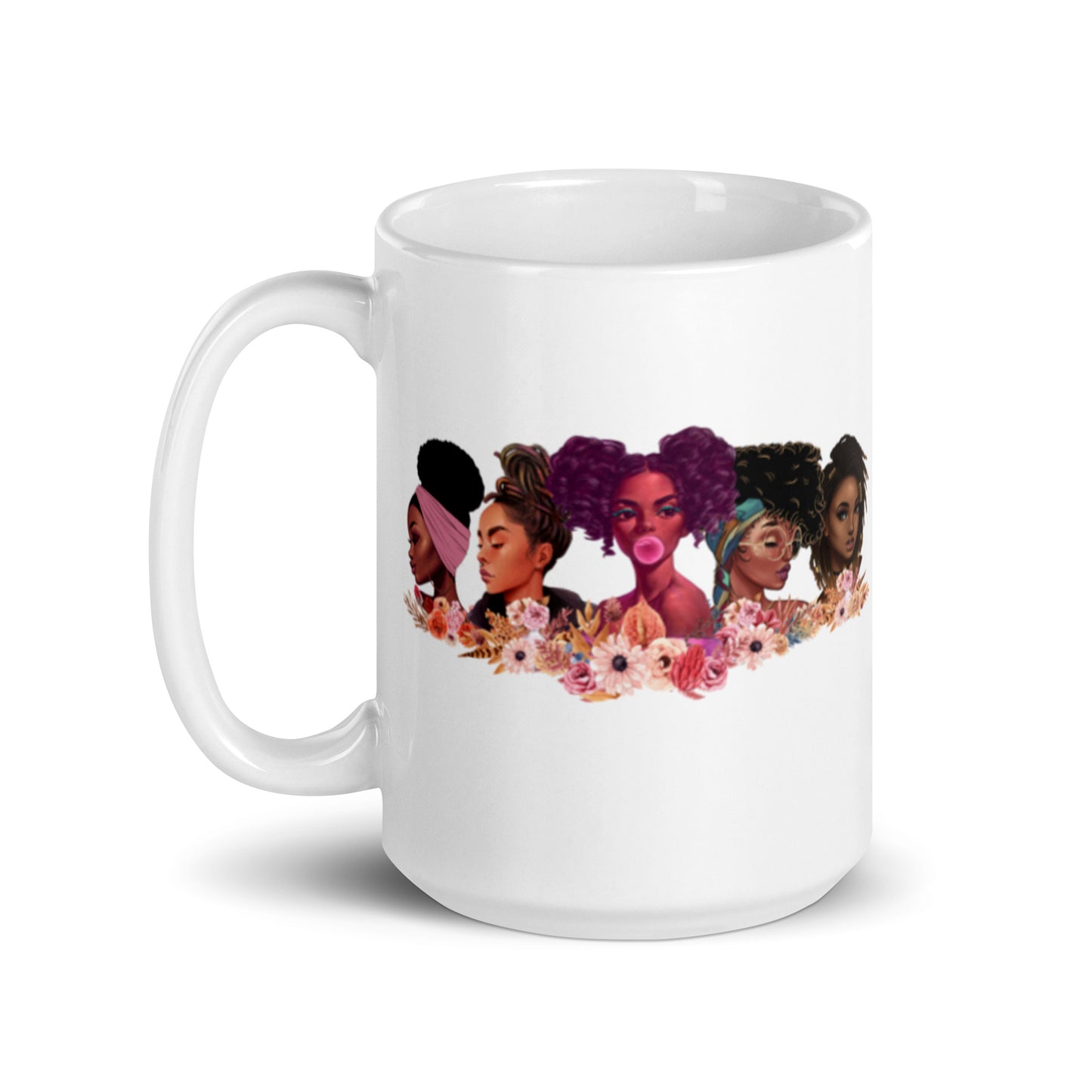 Girlfriends White glossy mug