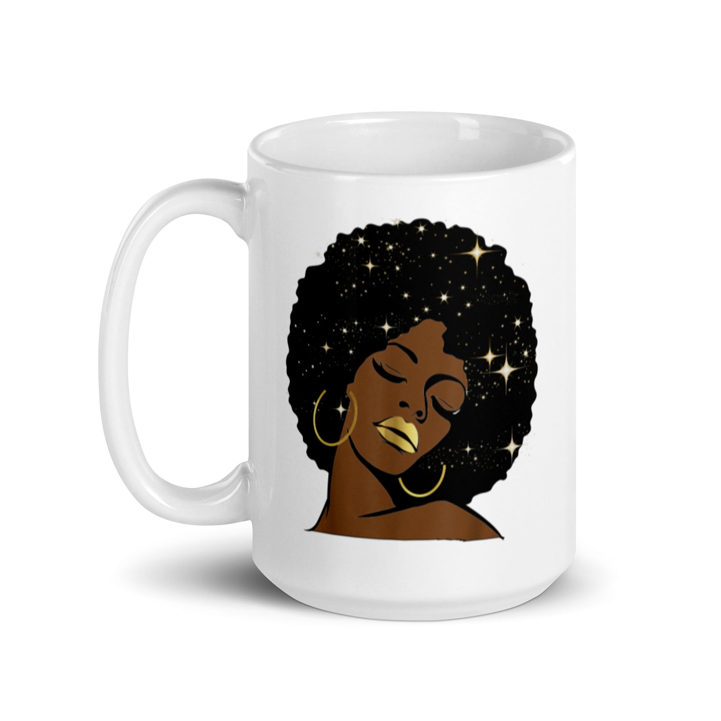 Woman White glossy mug