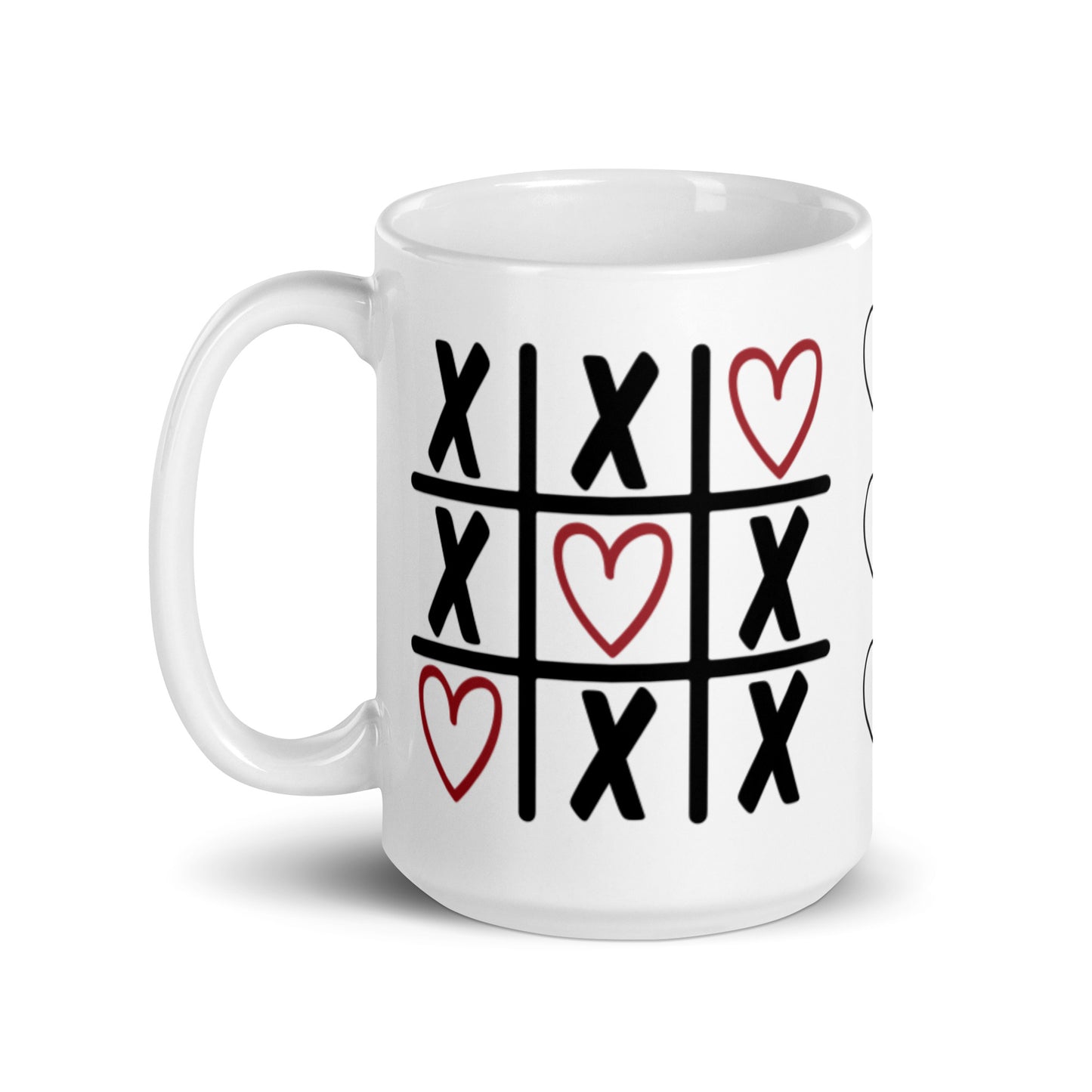 White glossy mug