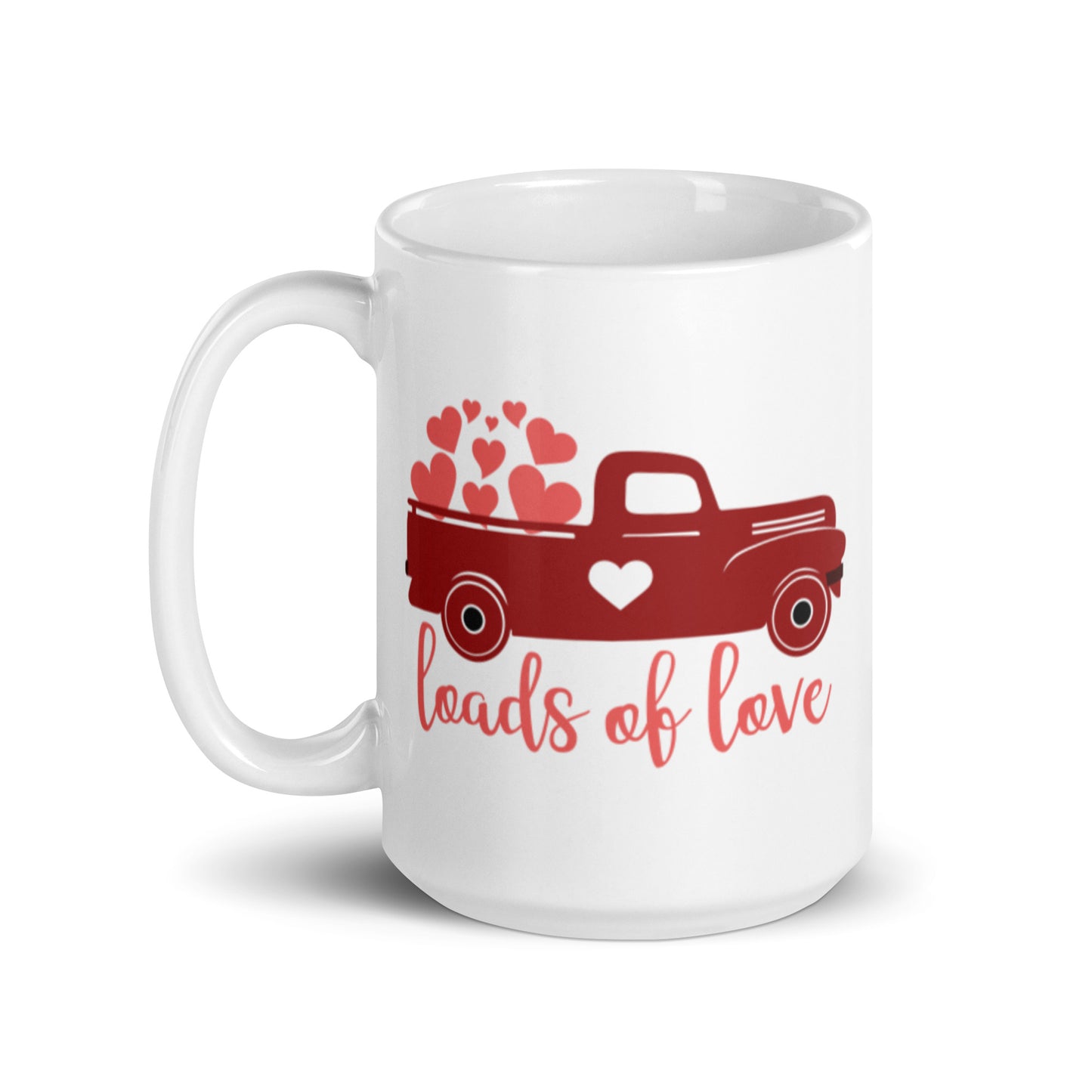 Loads of Love White glossy mug