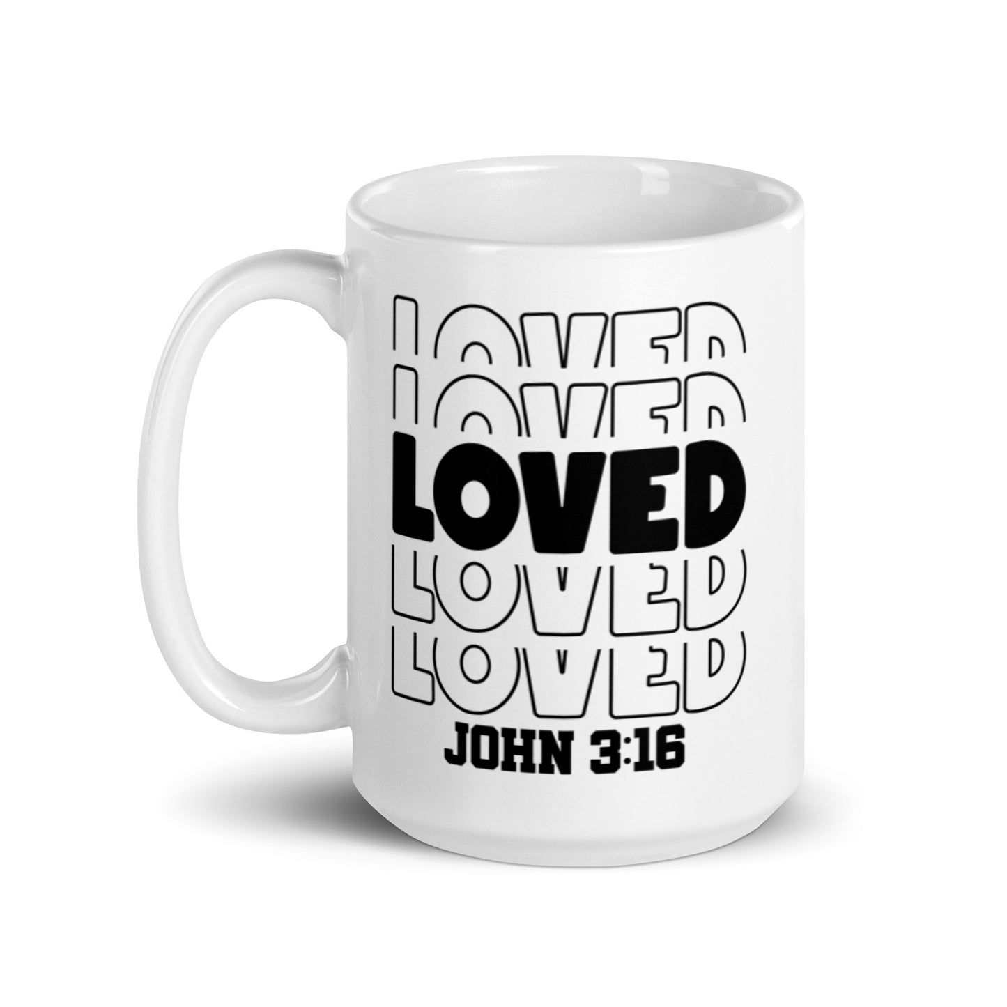 John 3:16 White glossy mug
