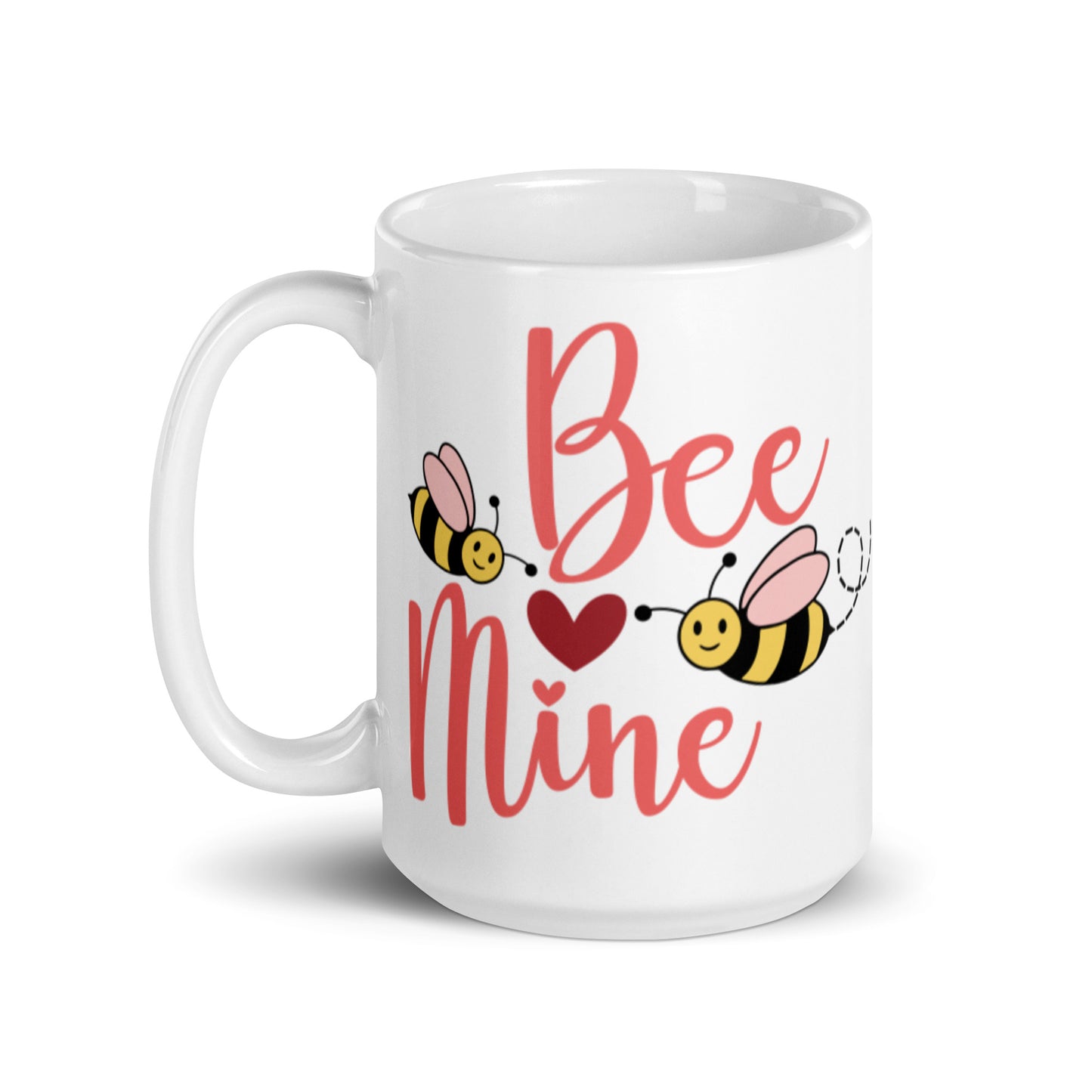 Bee Mine White glossy mug