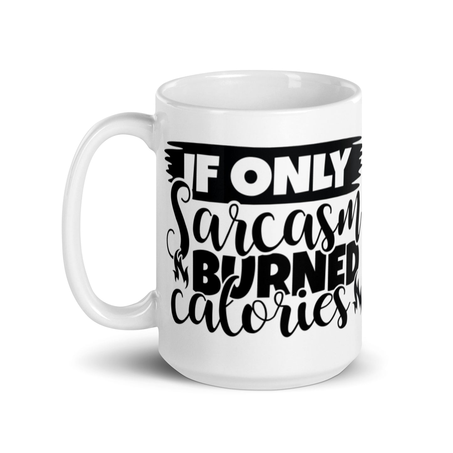 If Only White glossy mug