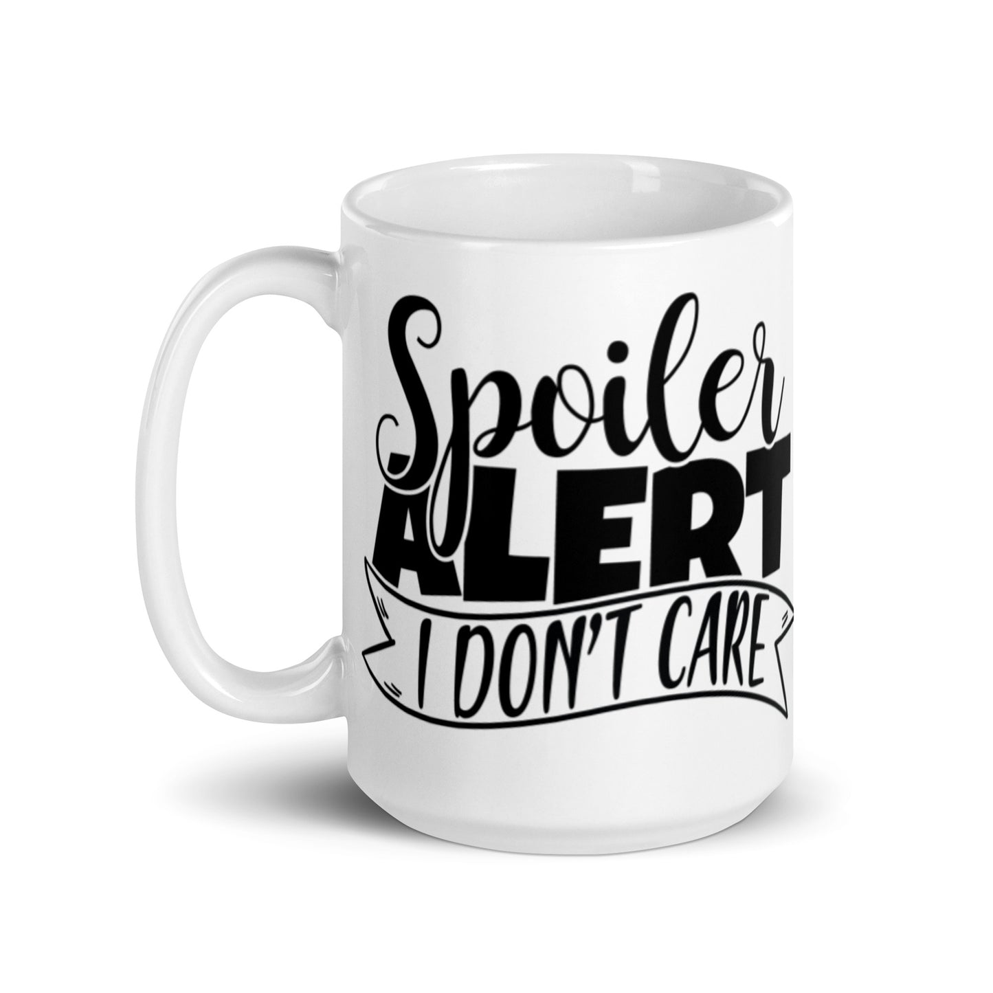 Spolier Alert White glossy mug