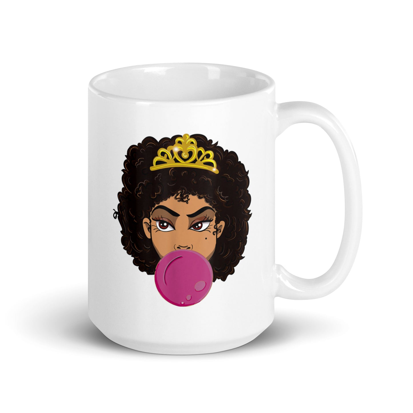 Bubblegum Princess White glossy mug