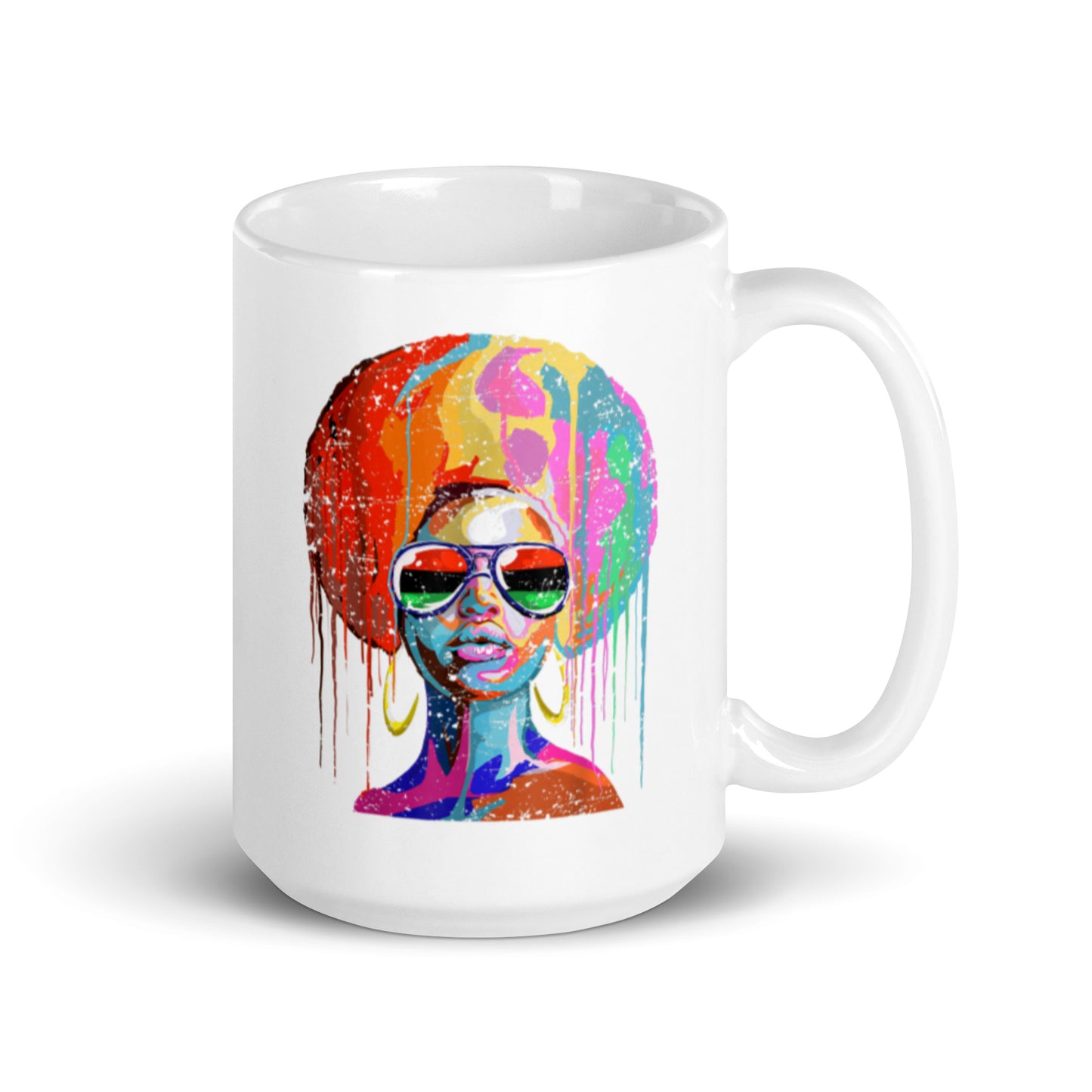 Colorful Magic White glossy mug