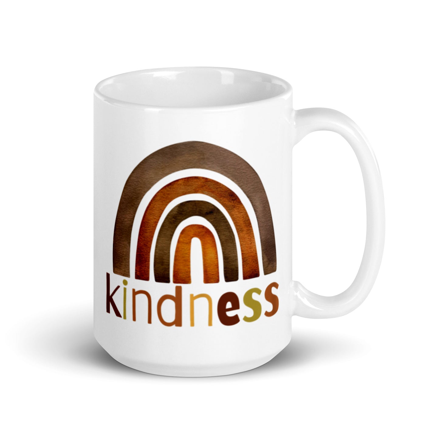 Kindness White glossy mug