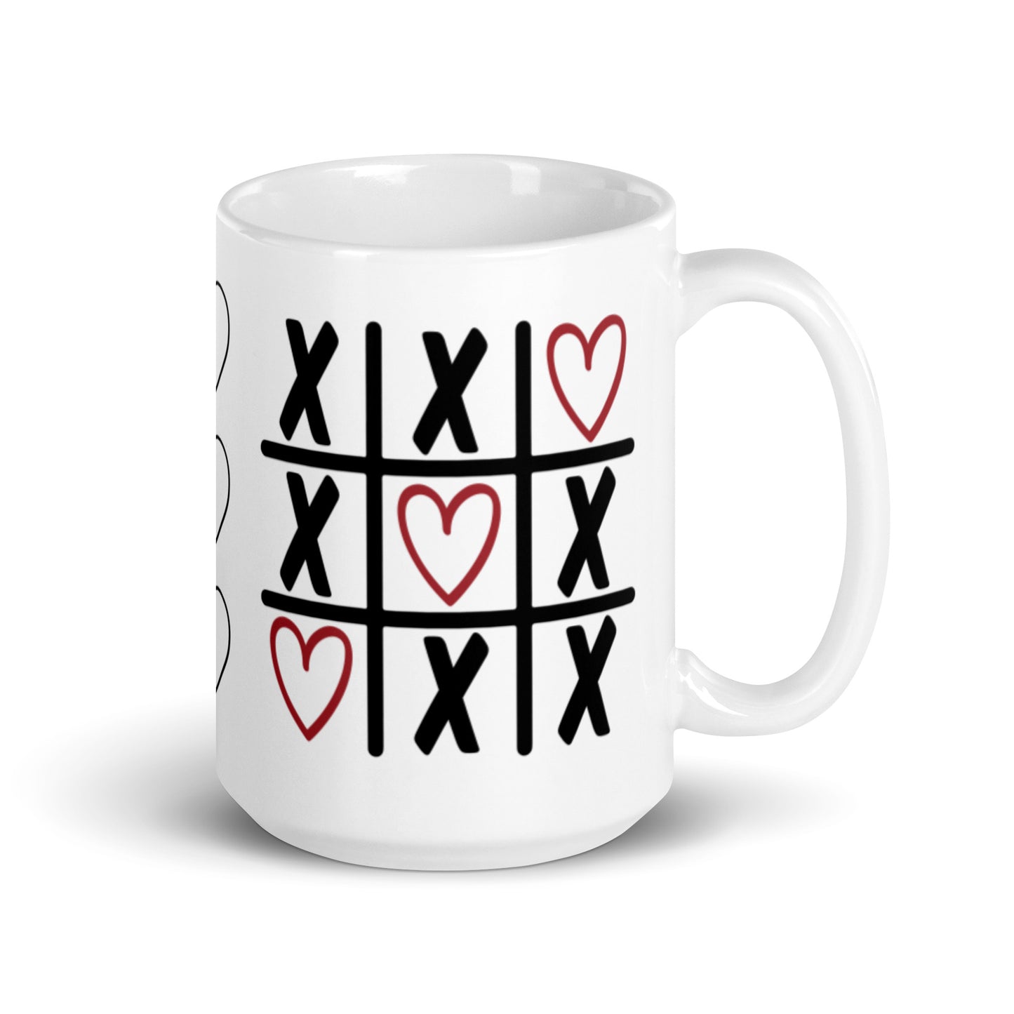 White glossy mug