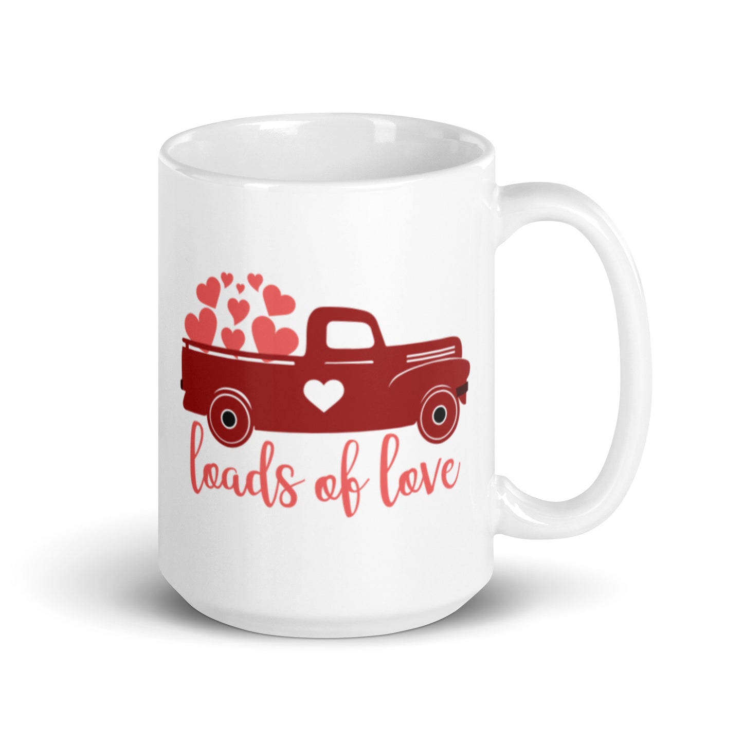 Loads of Love White glossy mug