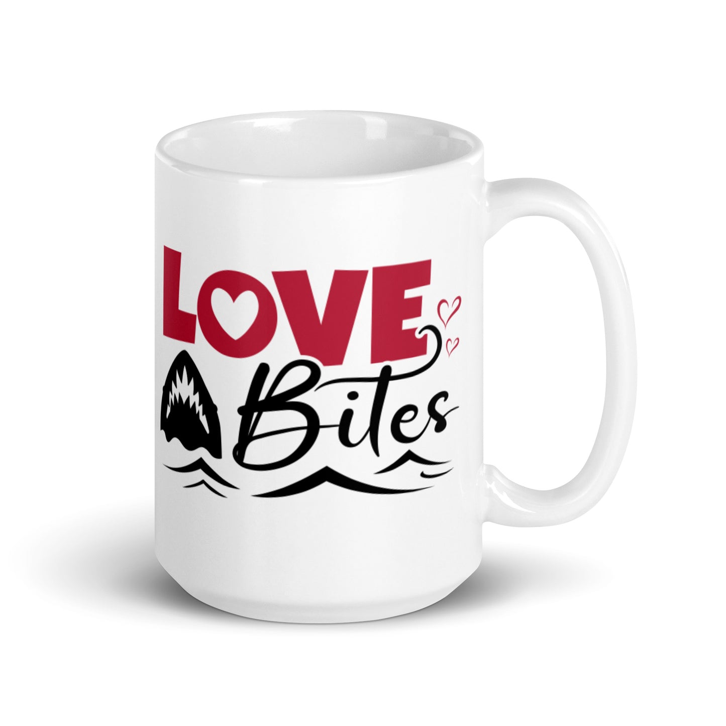 Love Bites White glossy mug