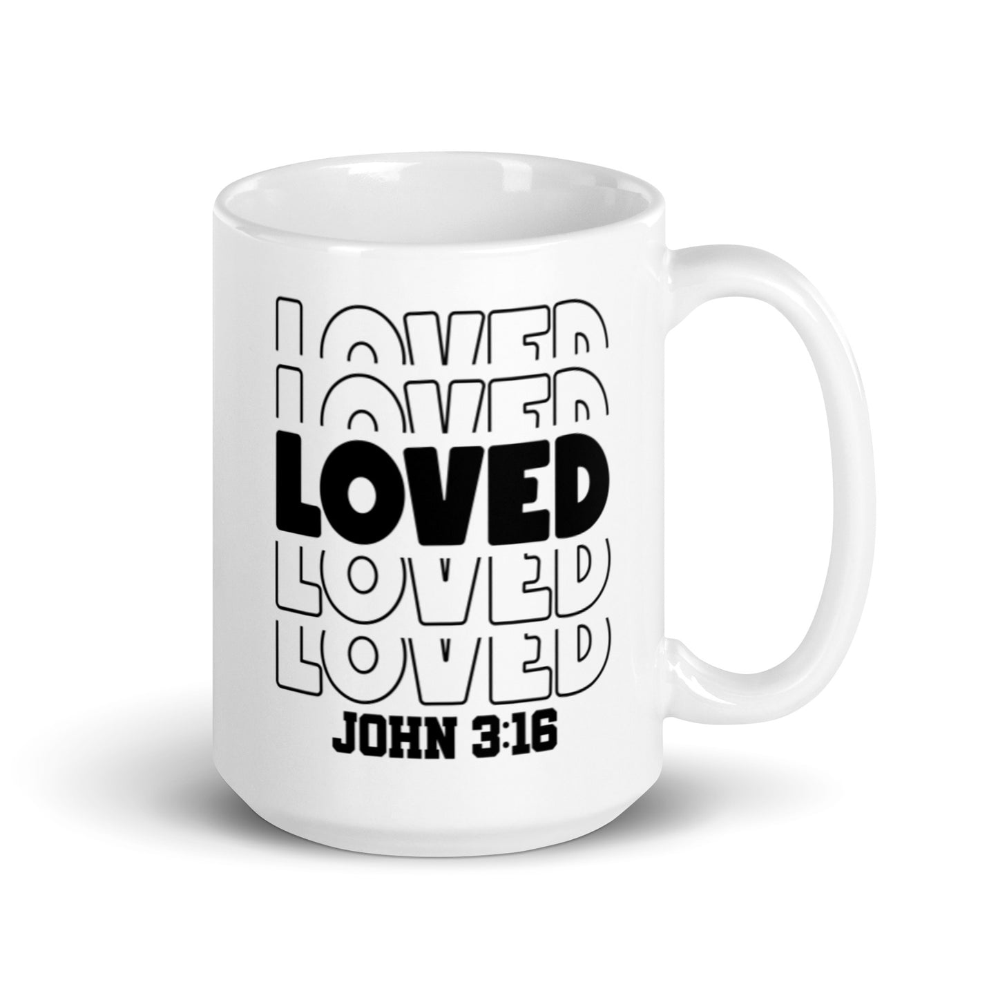 John 3:16 White glossy mug