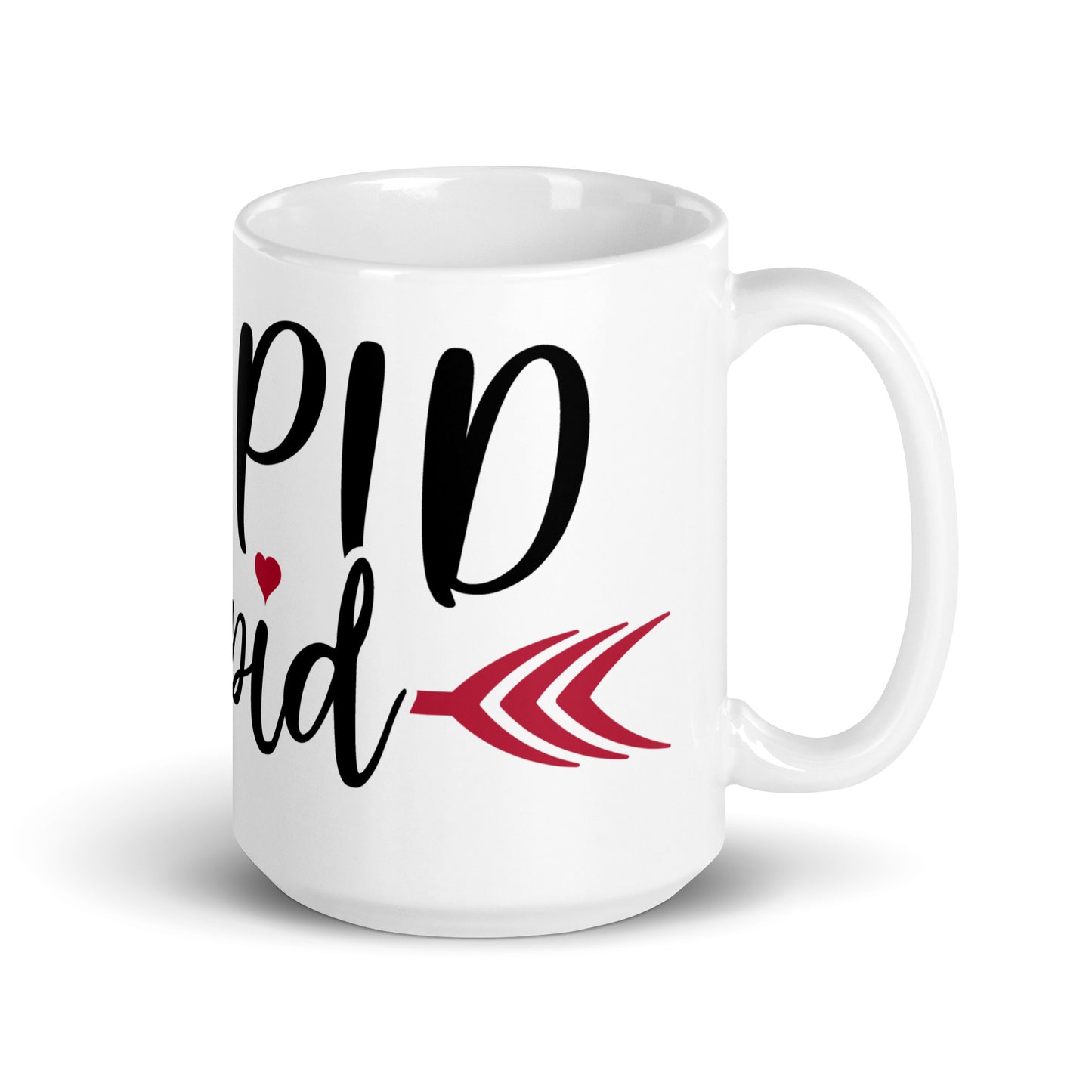 Stupid Cupid White glossy mug