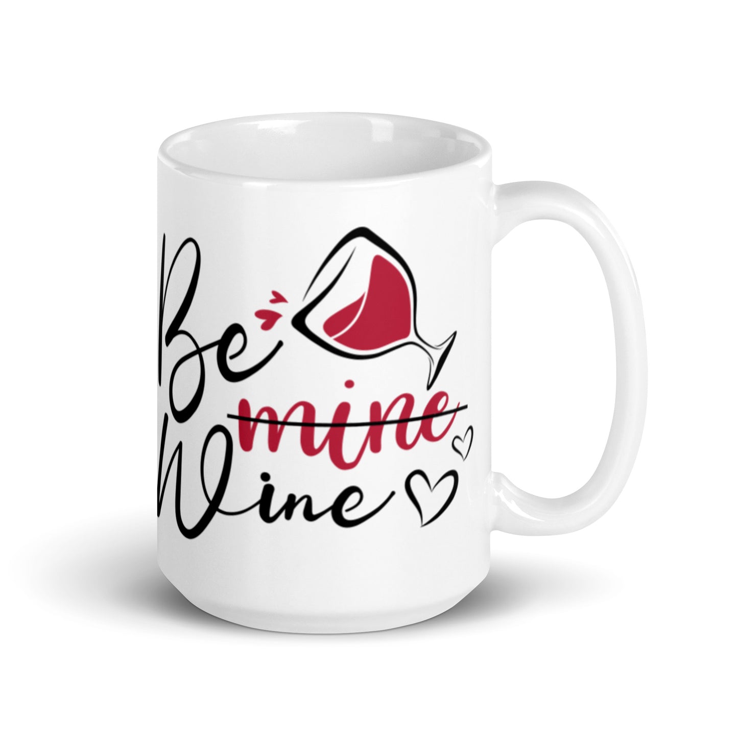 Be Wine White glossy mug