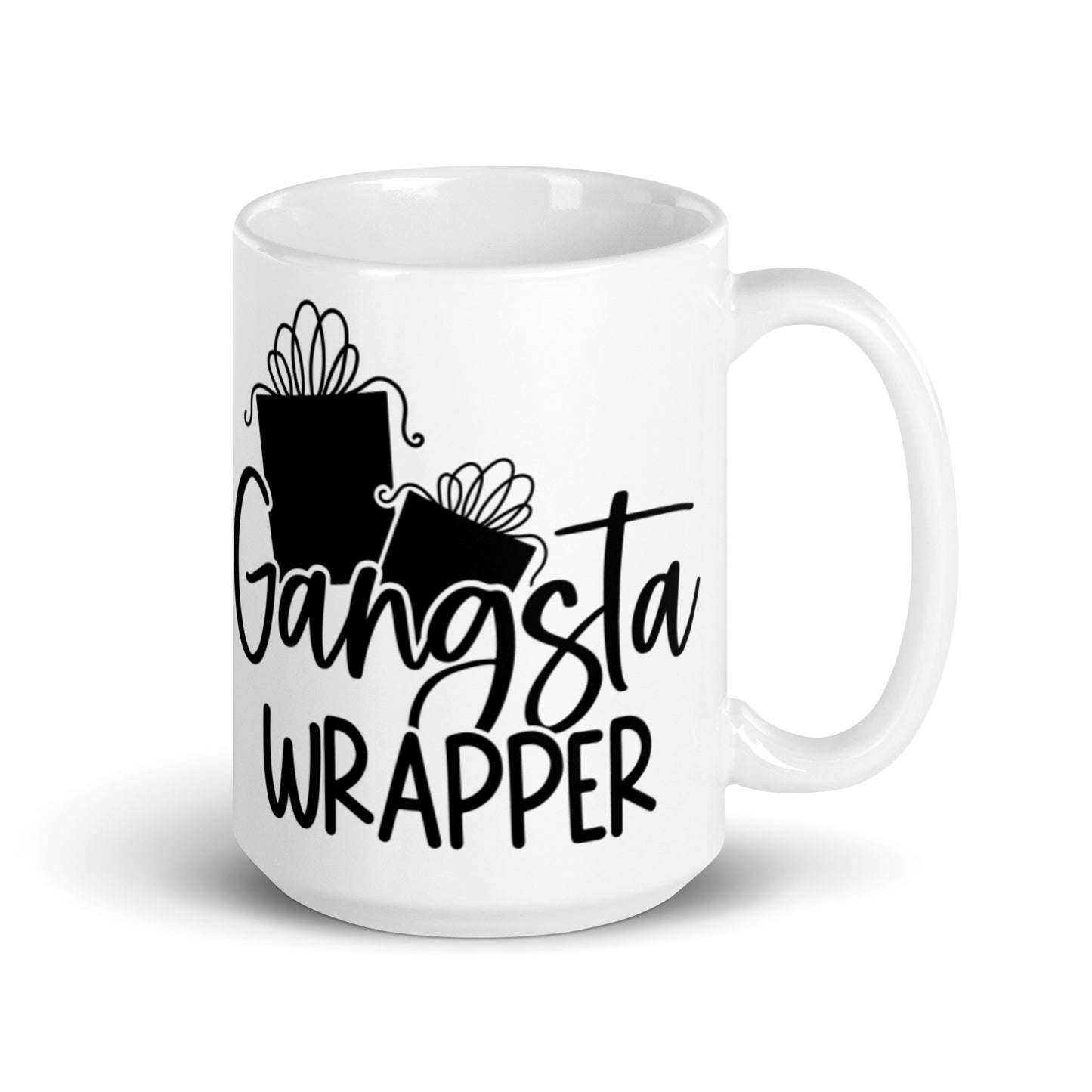 GANGSTA WRAPPER White glossy mug