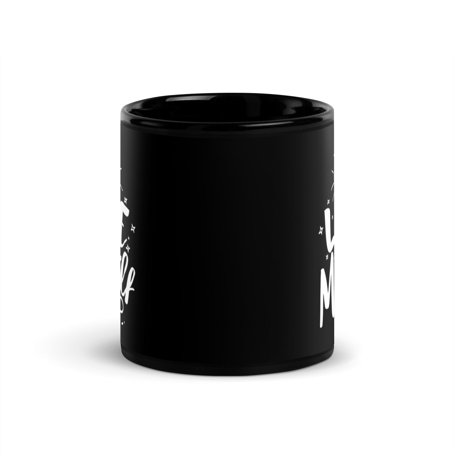 In Love With Myself Black Glossy Mug