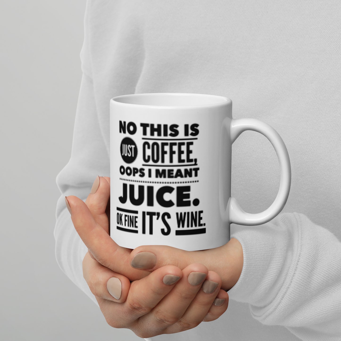 This is Just Coffee White glossy mug Coffee Mug