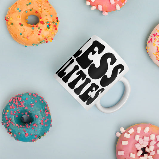 LIMITLESS POSSIBILITIES White glossy mug