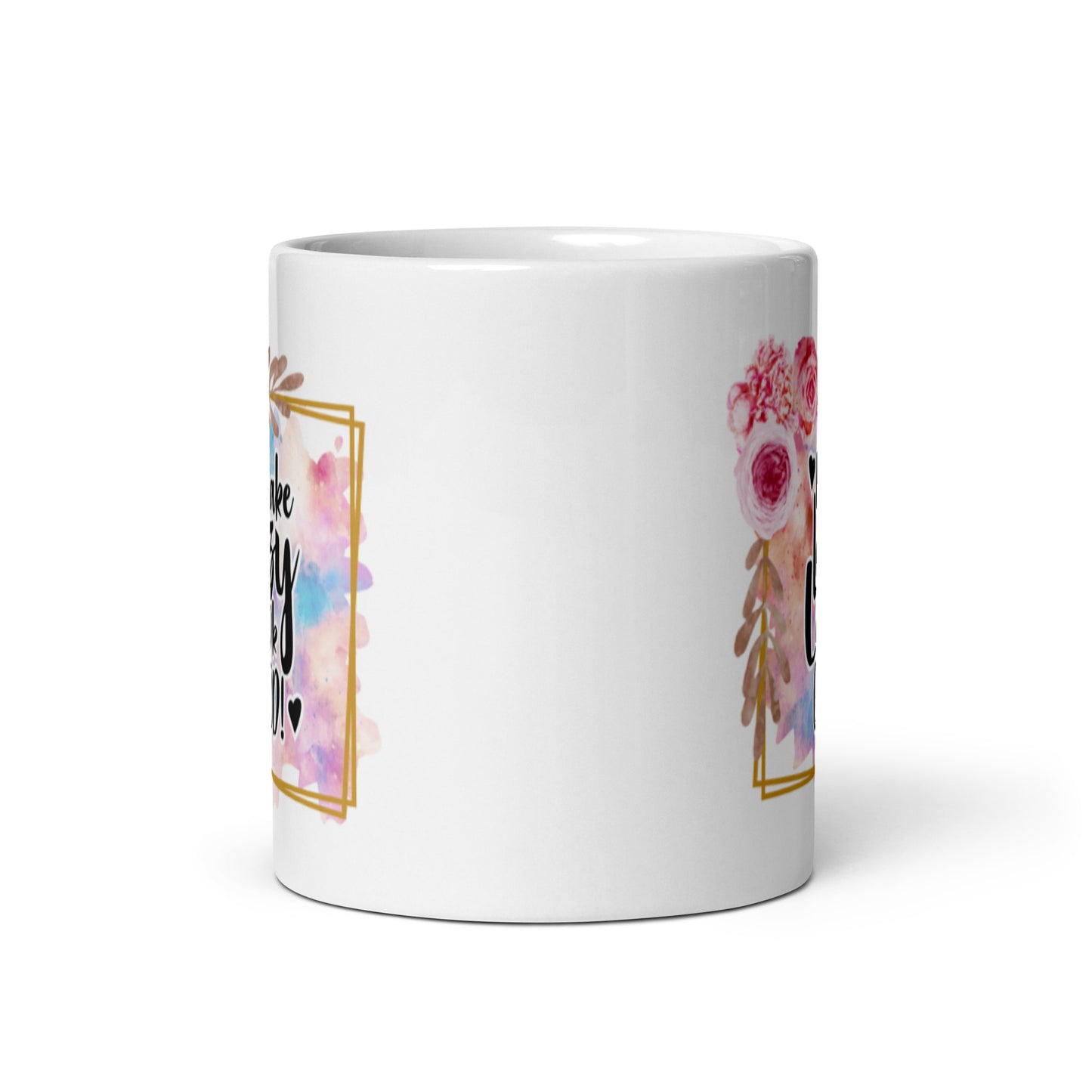 I Make Lazy Look Good White glossy mug