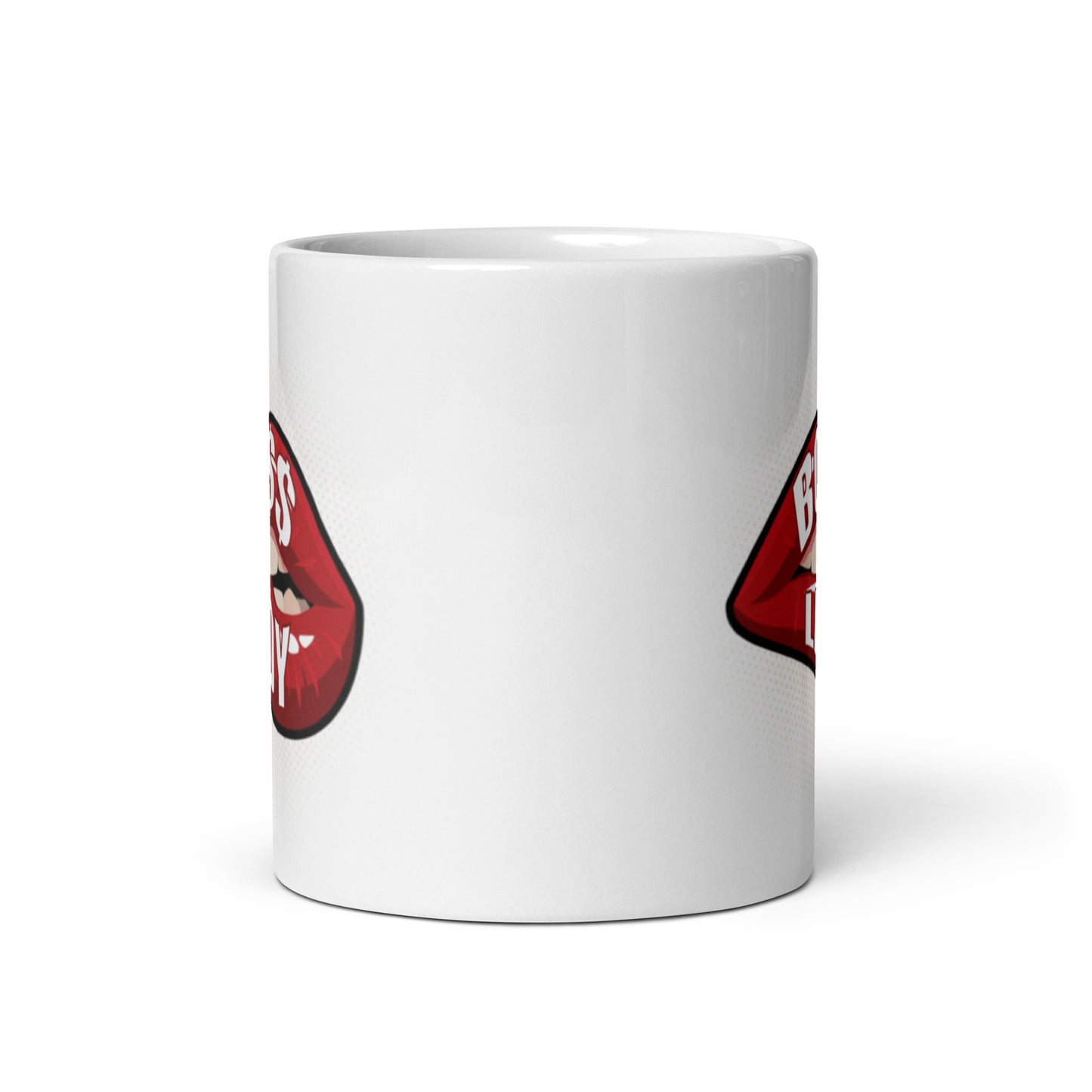Boss Lady White glossy mug