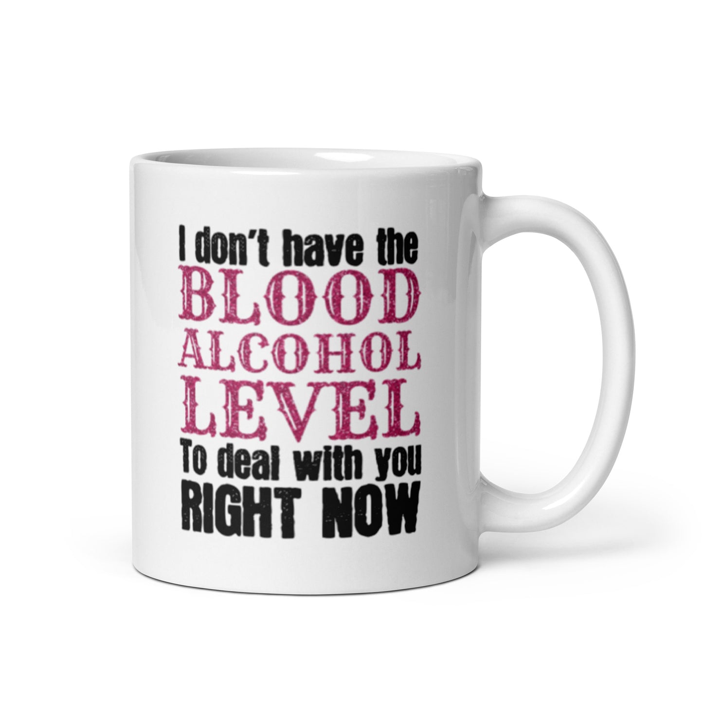 Blood Alcohol Level White glossy mug