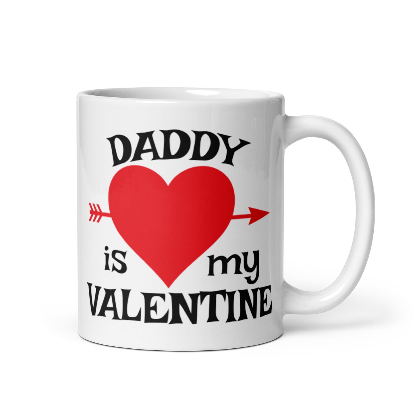 White glossy mug