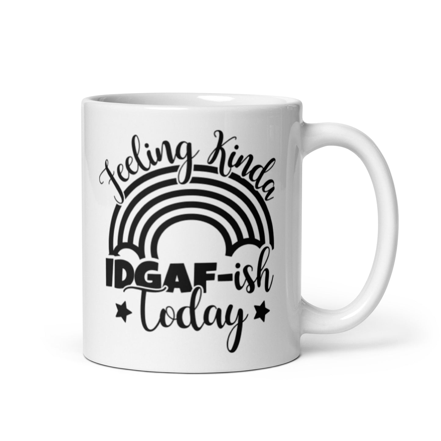 Feeling Kinda White glossy mug