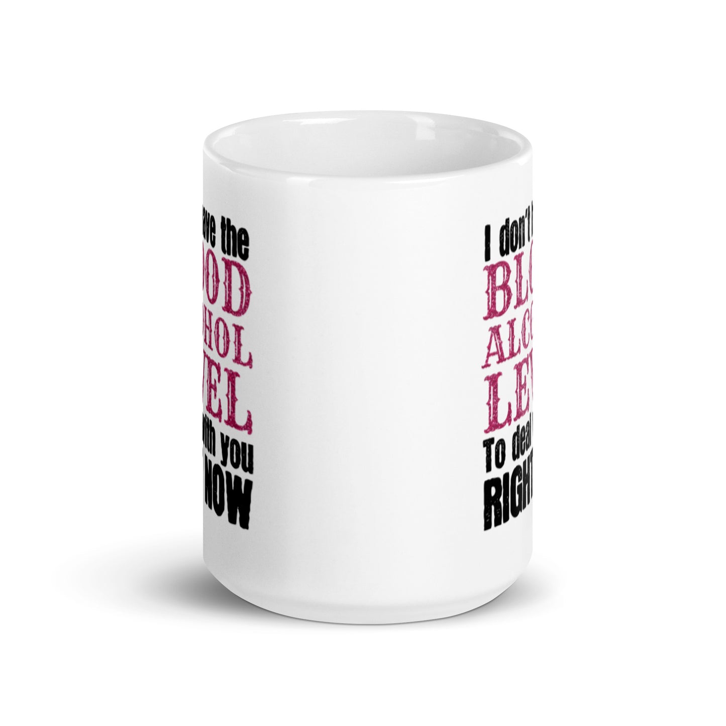 Blood Alcohol Level White glossy mug