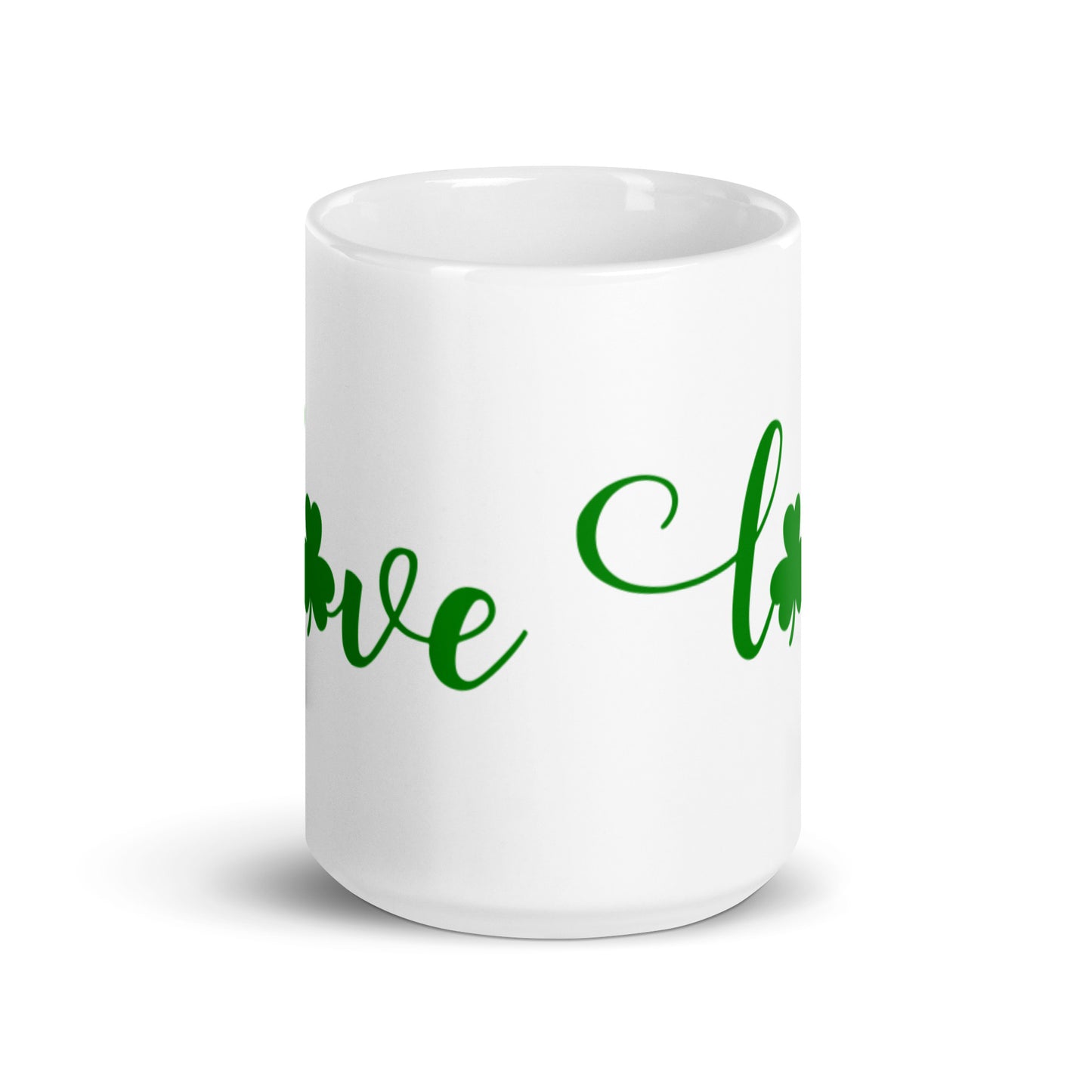 Love White glossy mug