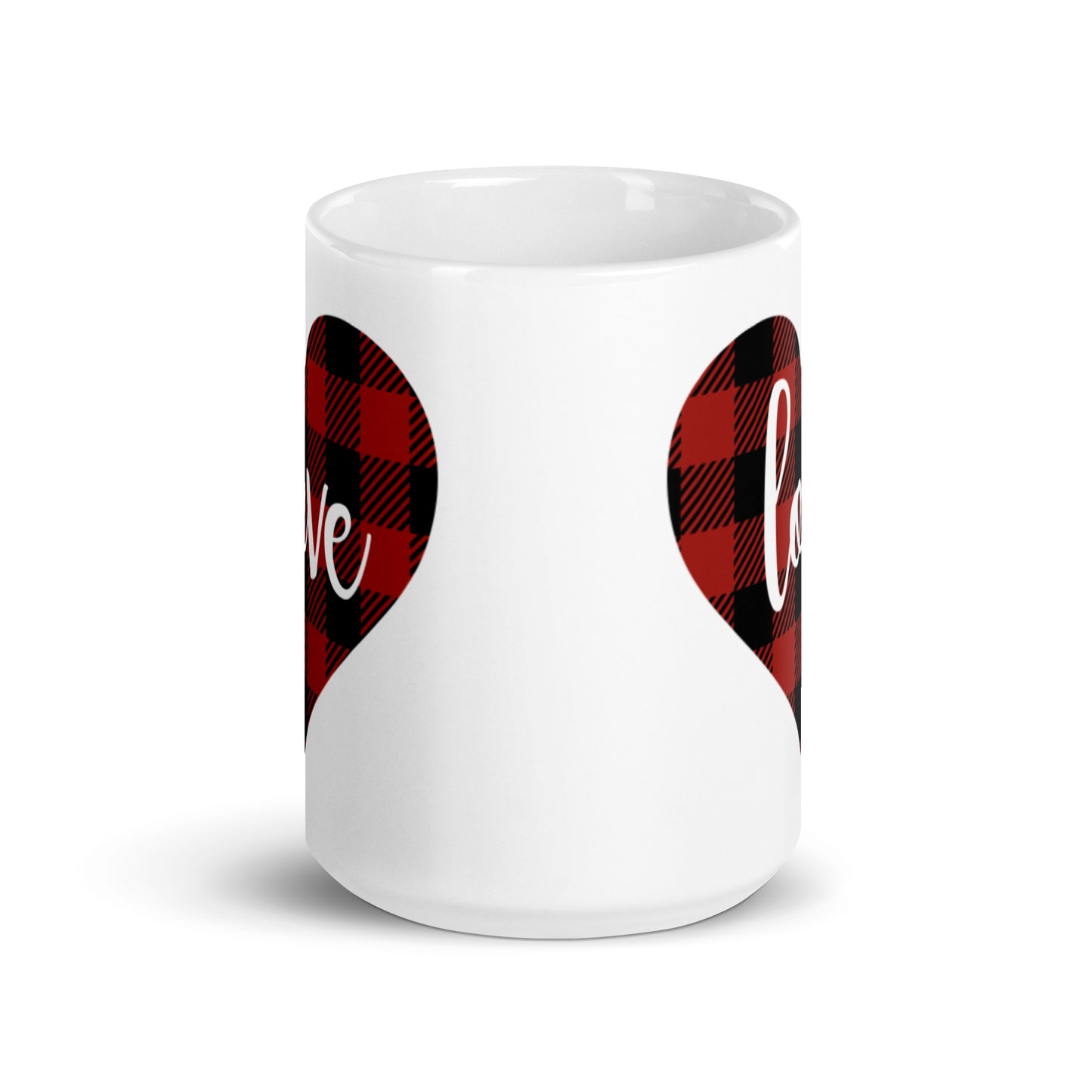Love White glossy mug