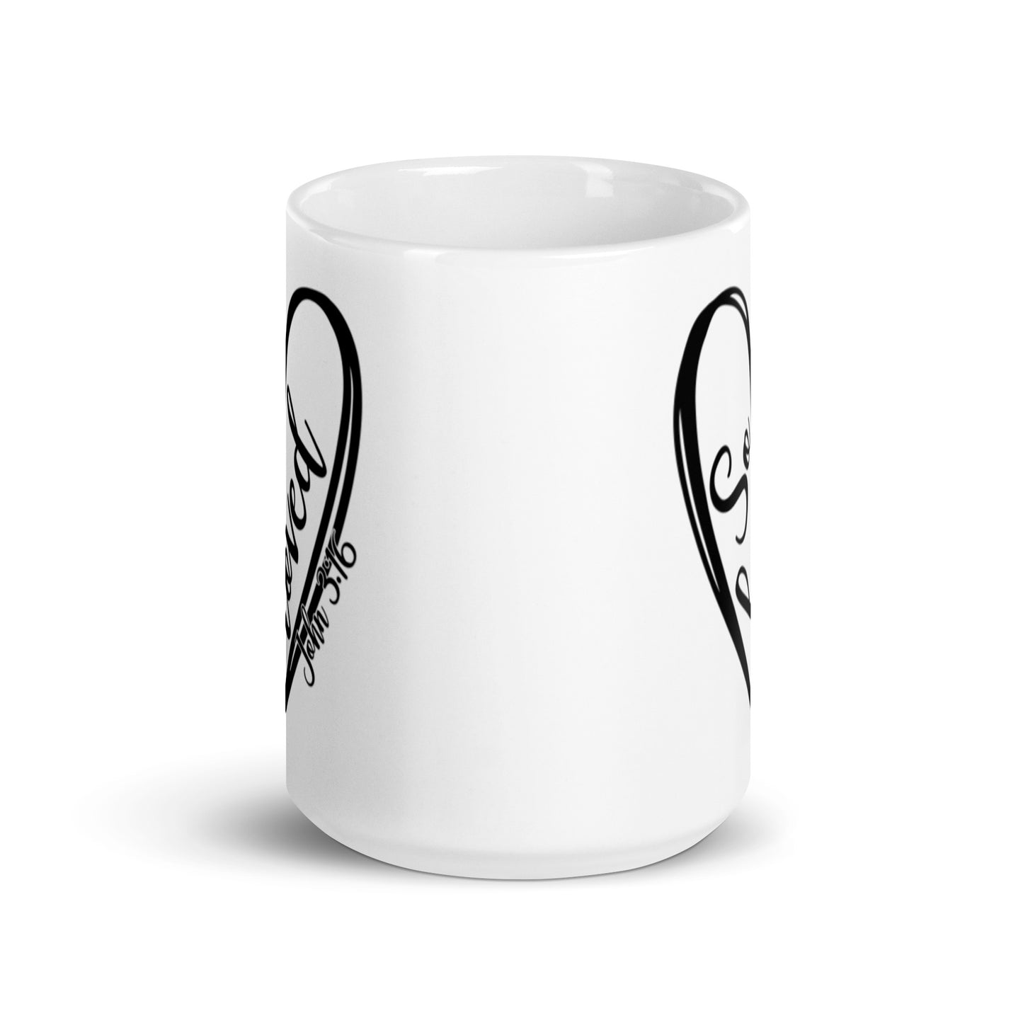 So Loved White glossy mug