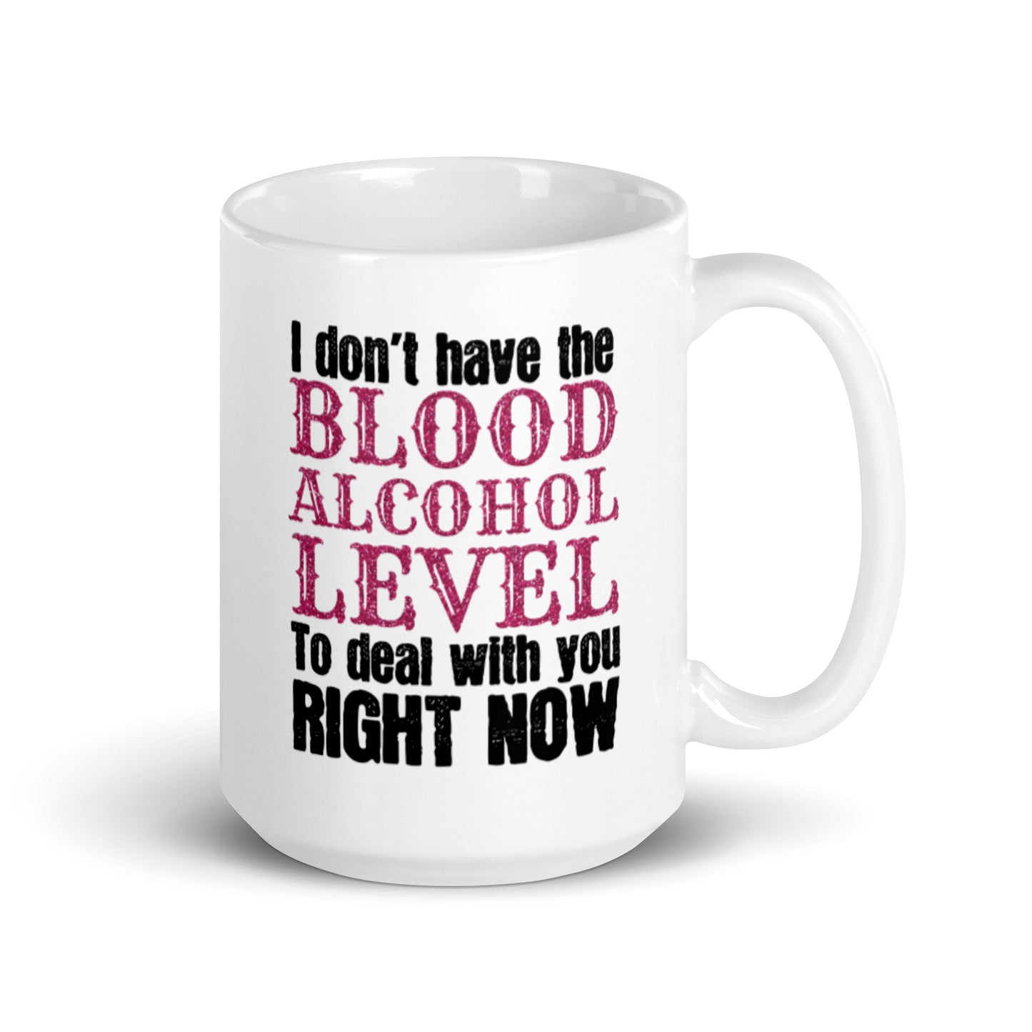 Blood Alcohol Level White glossy mug