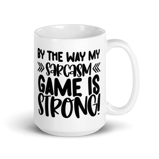 By The Way White glossy mug