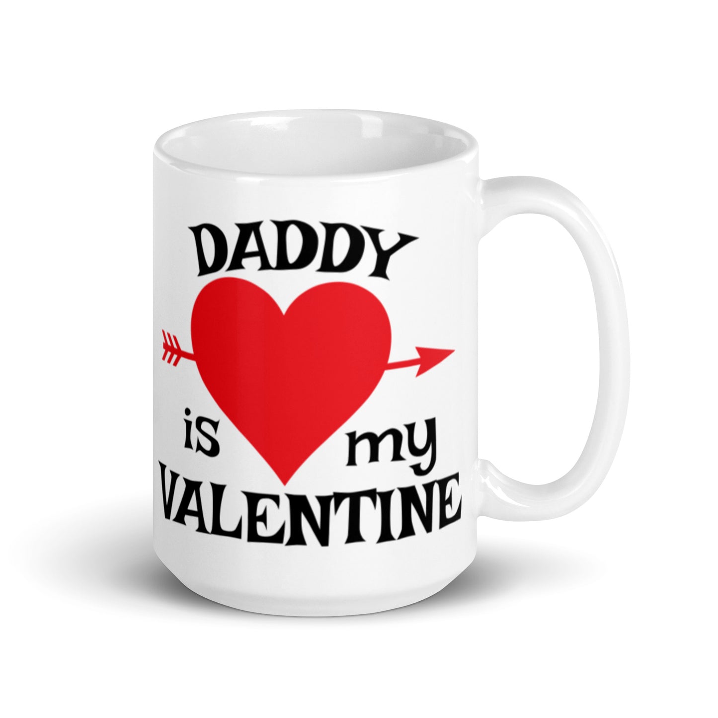 White glossy mug
