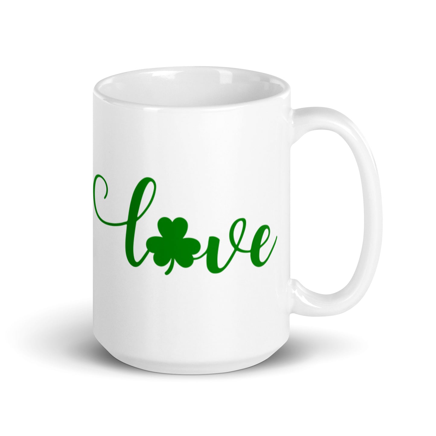 Love White glossy mug