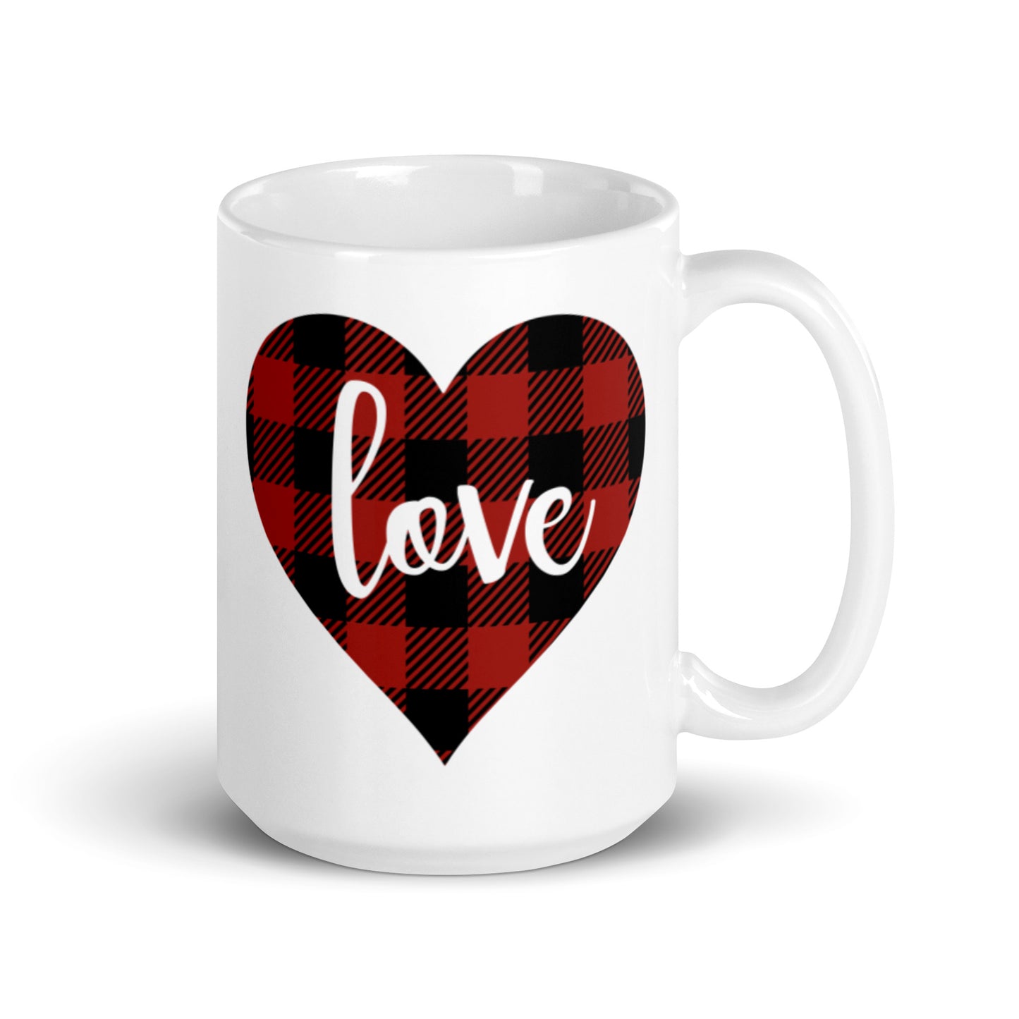 Love White glossy mug