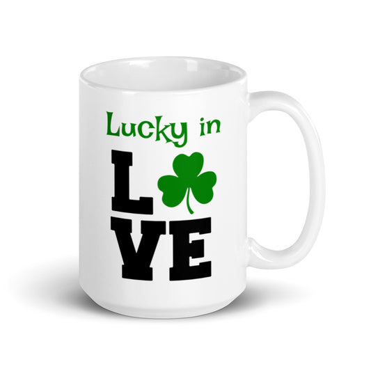 White glossy mug