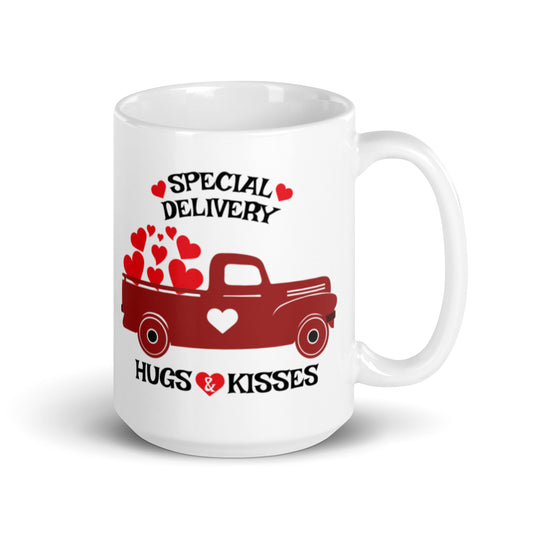 Special Delivery White glossy mug