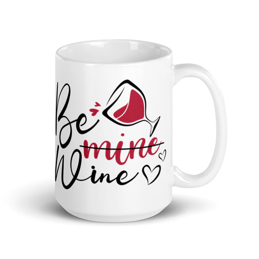 Be Wine White glossy mug