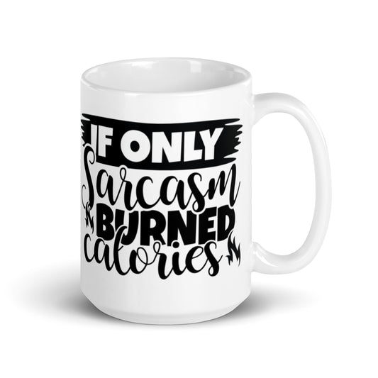 If Only White glossy mug