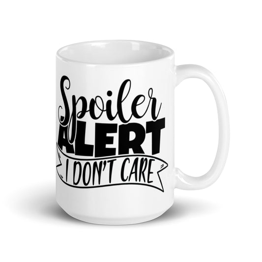 Spolier Alert White glossy mug